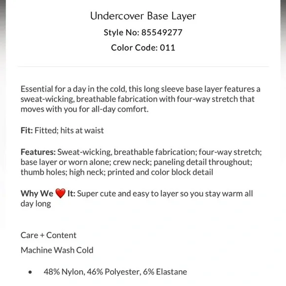 ❤️🔥NWOT Free People Movement “Undercover” 1/4 Zip Pullover, mock neck, Stretch - Picture 9 of 10